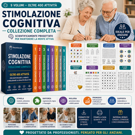 🧠 MindSharp Bundle — 9 Volumi per il Cervello + 4 Bonus Gratuiti per Mantenere la Memoria Lucida a Ogni Età